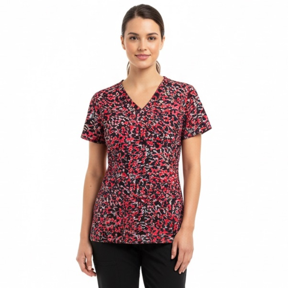 Urbane Ultimate Scrub Top Leopard Camouflage